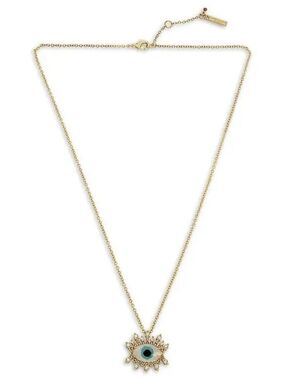 Kurt Geiger Gold Evil Eye Pendant Necklace